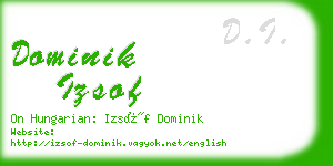 dominik izsof business card